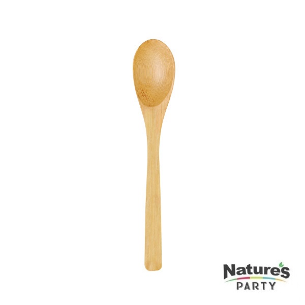 Picture of Natures Party 8NPCVBA173-nparty018 7 in. Bambi Bamboo Spoon - 8 Count