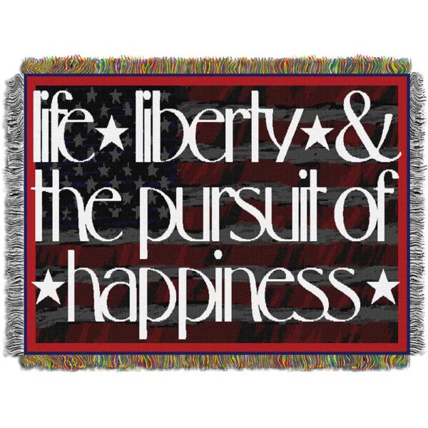 Picture of Northwest 1GEN-05100-0127-RET 48 x 60 in. Life Liberty Woven Tapestry Throw Blanket