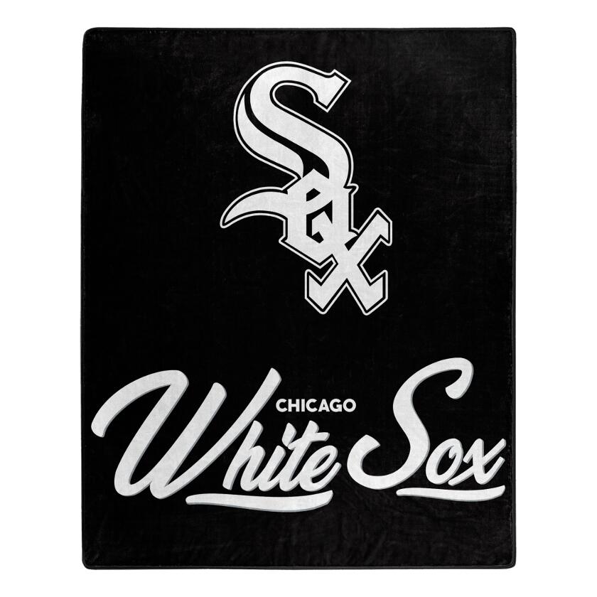 1MLB-07070-0010-RET 50 x 60 in. Chicago White Sox Signature Raschel Throw Blanket