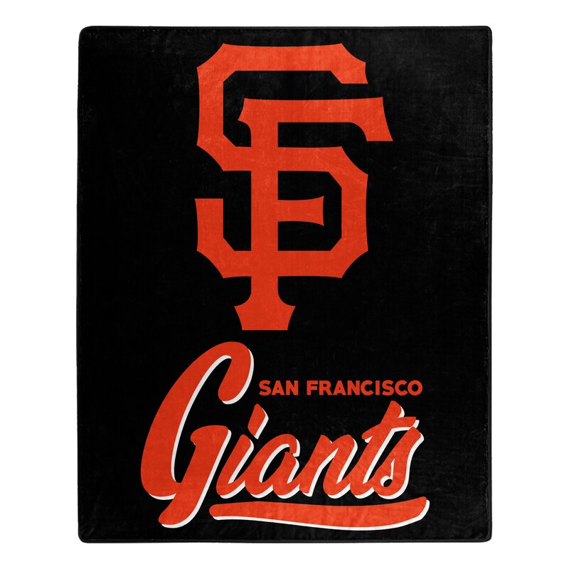 1MLB-07070-0026-RET 50 x 60 in. San Francisco Giants Signature Raschel Throw Blanket