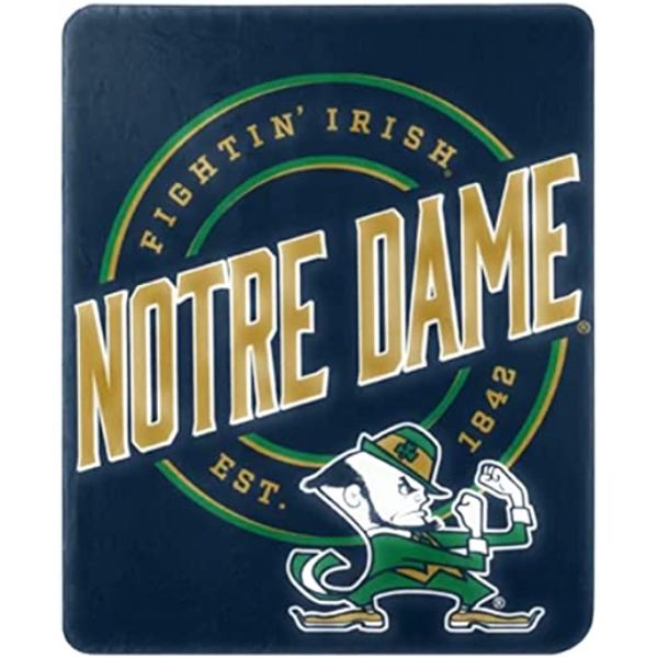 Picture of Northwest 1COL-03104-0010-RET 50 x 60 in. Notre Dame Fighting Irish Campaign Fleece Throw Blanket