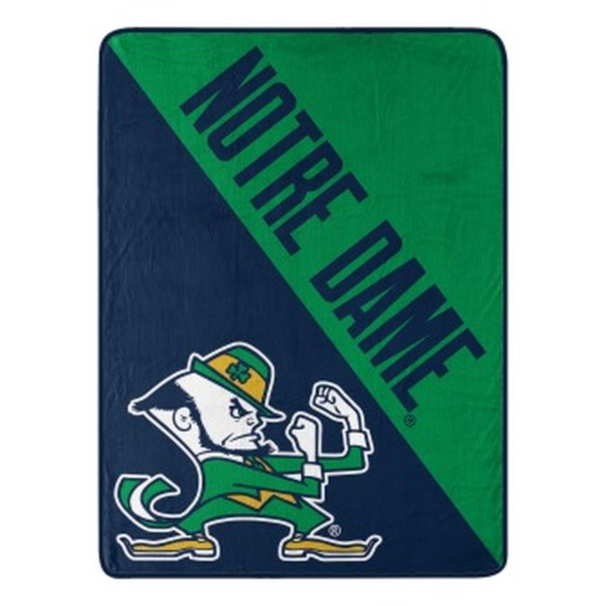 Picture of Northwest 1COL-05903-0010-RET Notre Dame Official Collegiate Halftone Micro Raschel Throw