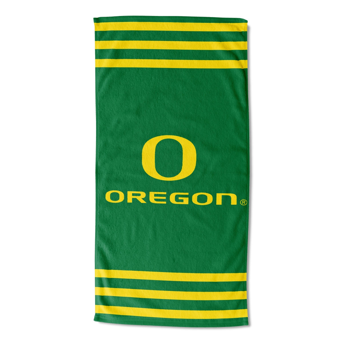 Picture of Northwest 1COL-72004-0081-RET 30 x 60 in. NCAA Oregon Ducks Stripes Beach Towel