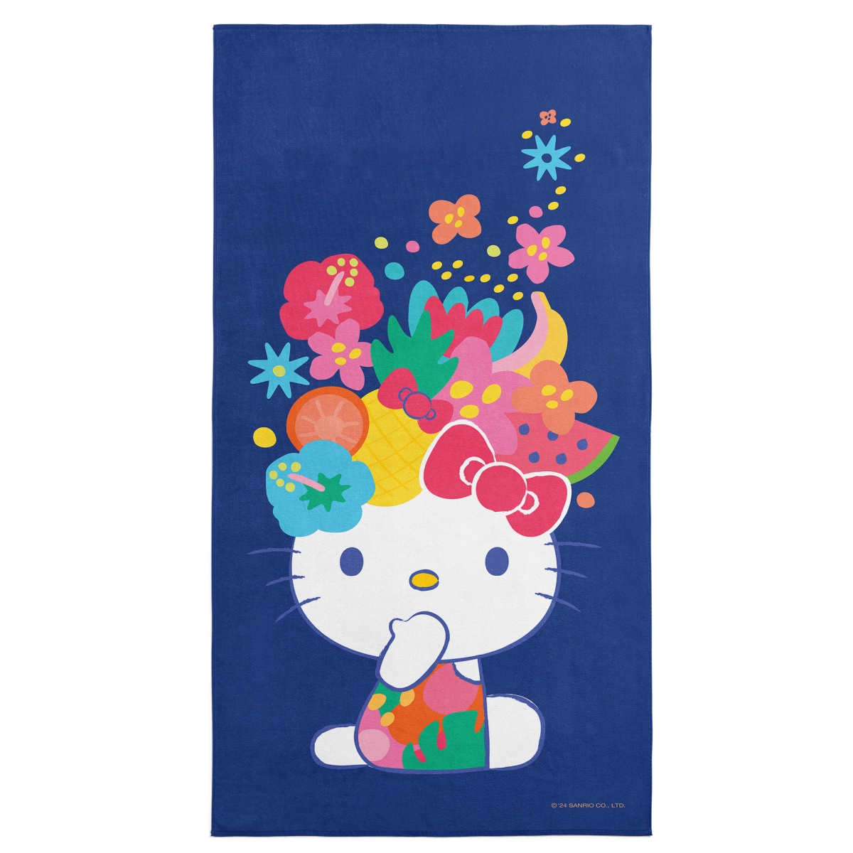 Picture of The Northwest Group 1SAN-69400-0007-RET 60 x 30 in. Sanrio Hello Kitty Fruit Cat Printed Beach Towel