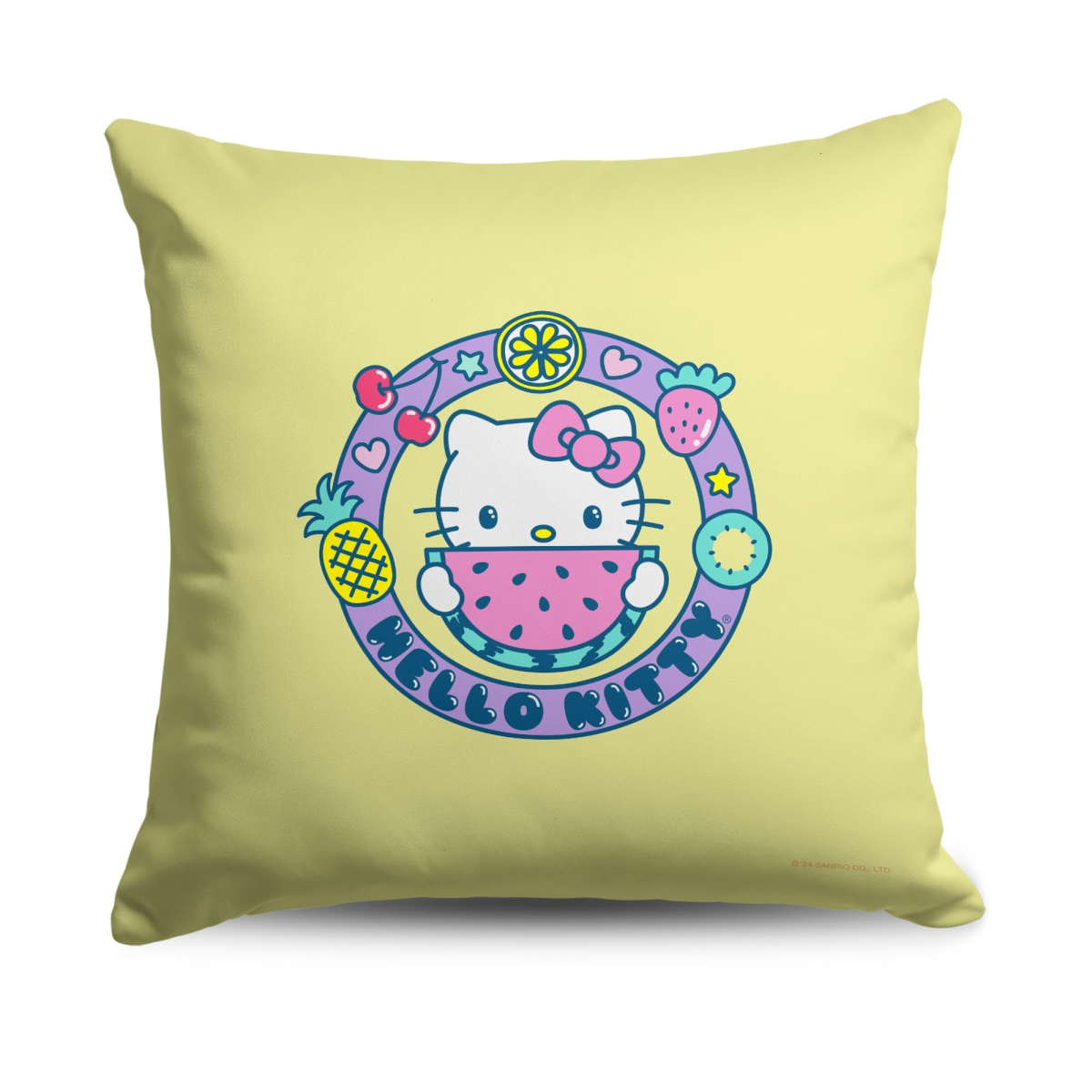 Picture of The Northwest Group 1SAN-69500-0038-RET 18 x 18 in. Sanrio Hello Kitty Vacation Days Printed Throw Pillow