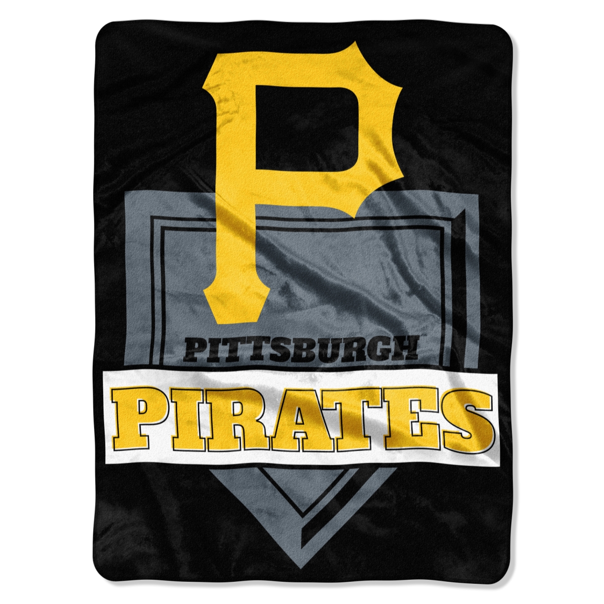 Picture of The Northwest Co 1MLB-08030-0023-RET Pirates Home Plate Raschel Throw