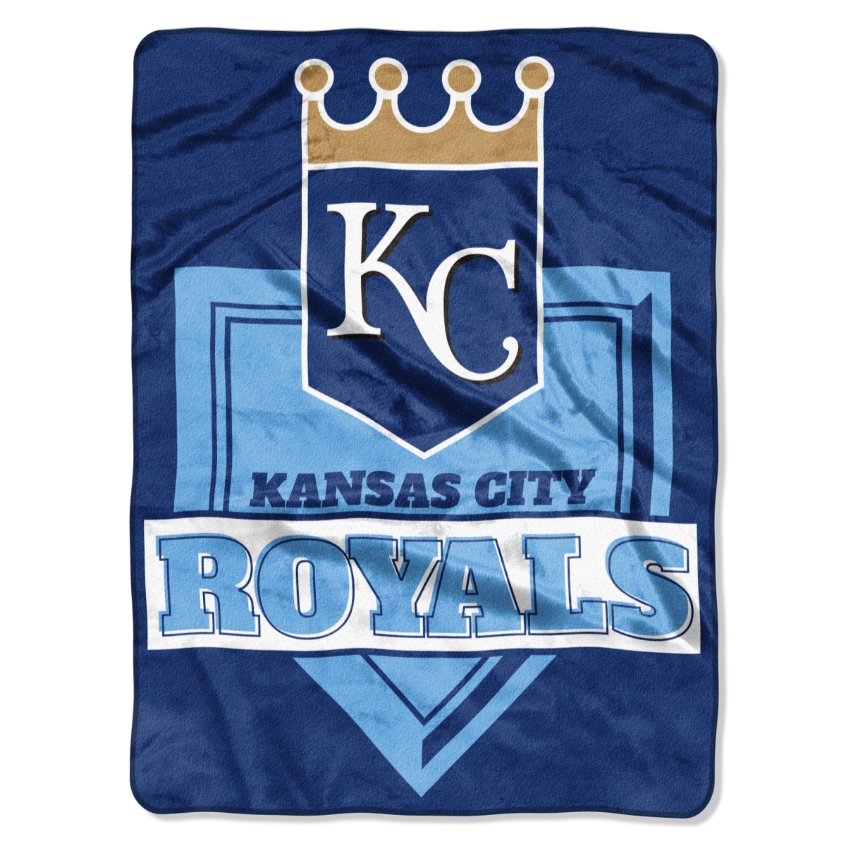 Picture of The Northwest Co 1MLB-08030-0014-RET Royals Home Plate Raschel Throw
