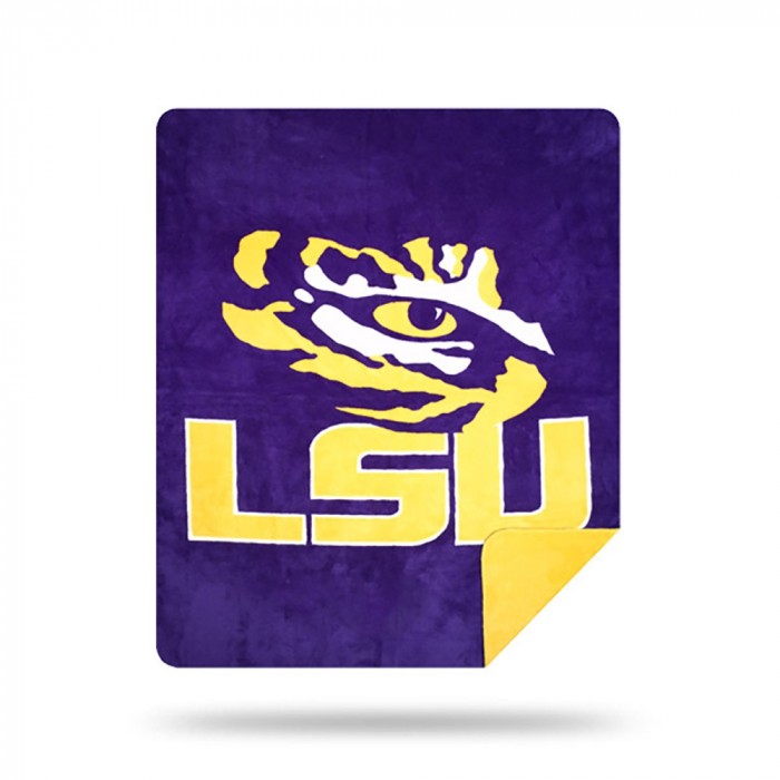 Picture of Northwest 1COL361000037RET 60 x 72 in. COL 361 LSU Tigers Sliver Knit Throw