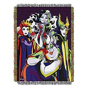 Picture of Northwest 1DVL051000004RET Villains Villainous Group Holiday Woven Tapestry Throw Blanket