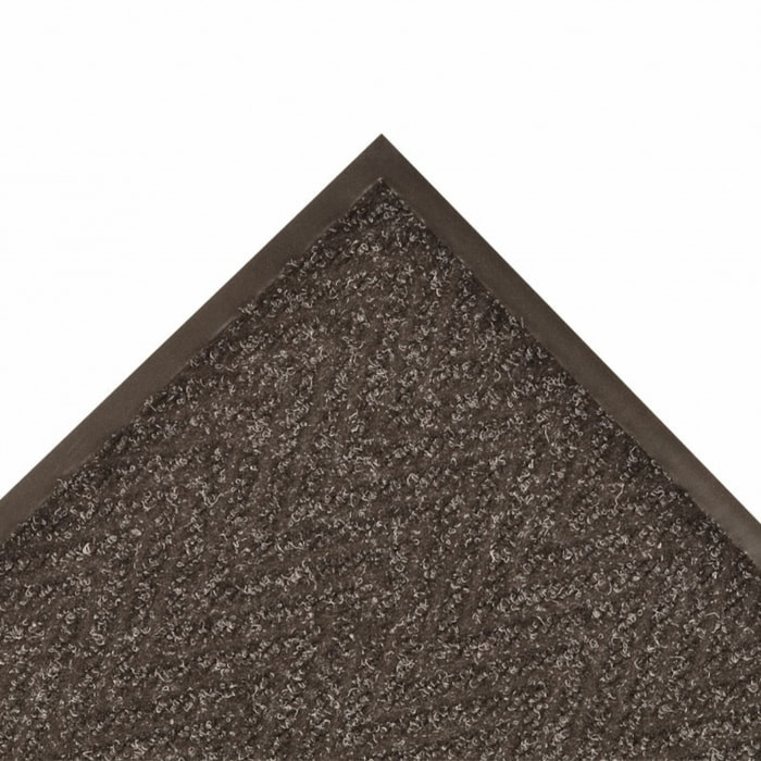 105R0036CH 3 x 60 ft. Low Profile Light Weight Chevron Floor Runner Mat, Charcoal