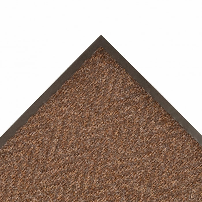 105R0072BR 6 x 60 ft. Low Profile Light Weight Chevron Floor Runner Mat, Brown