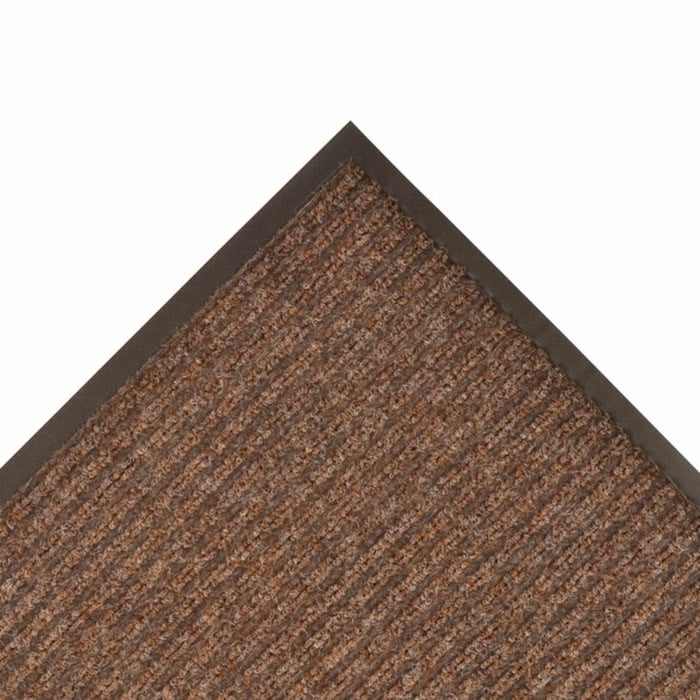 NoTrax 109R0036BR Brush Step Entrance Scraper Floor Mat, 3' x 60', 3/8 Thick, Brown