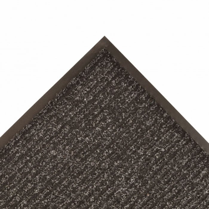 NoTrax 109R0036CH Brush Step Entrance Scraper Floor Mat, 3' x 60', 3/8 Thick, Charcoal, Gray