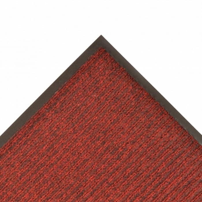 NoTrax 109R0036RB Brush Step Entrance Scraper Floor Mat, 3' x 60', 3/8 Thick, Red