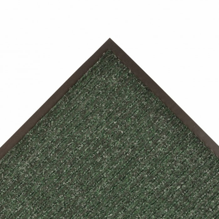 NoTrax 109S0036GN Brush Step Entrance Scraper Floor Mat, 3' x 6', 3/8 Thick, Hunter Green