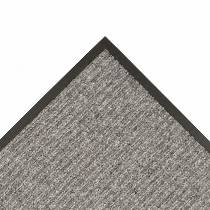 117S0046GY 4 x 6 ft. Heritage Rib Heavy Weight Scraper Entrance Floor Mat, Gray