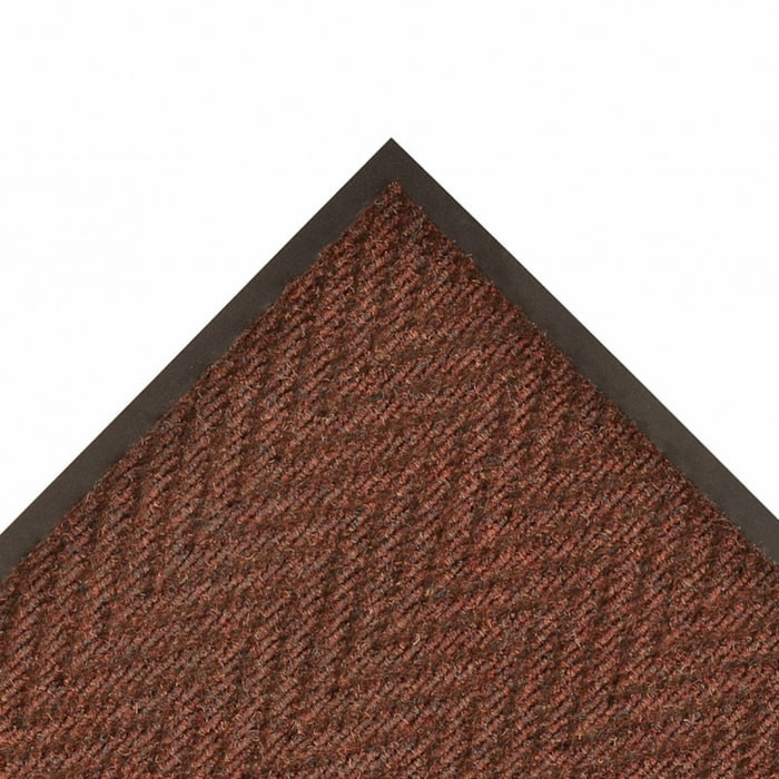 118S0036BR 3 x 6 ft. Arrow Trax Low Profile Scraper Entrance Floor Mat, Brown