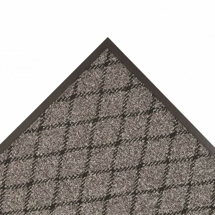 125S0034CH 3 x 4 ft. Evergreen Diamond Debris Capture Entrance Floor Mat, Charcoal