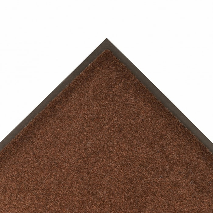 Entrance Mat, Polypropylene, 3/8 in Thick, Brown, 4 ft W x 8 ft L