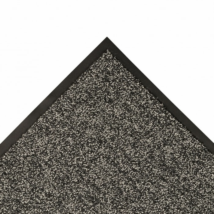 Entrance Runner, Polypropylene, 3/8 in Thick, Gray, 6 ft W x 12 ft L