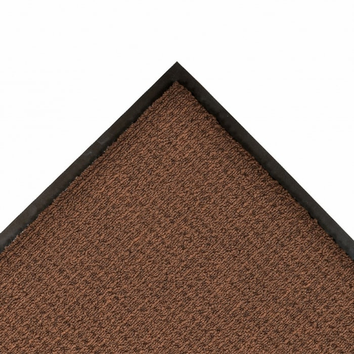 Entrance Mat, Polypropylene, 3/8 in Thick, Brown, 3 ft W x 5 ft L