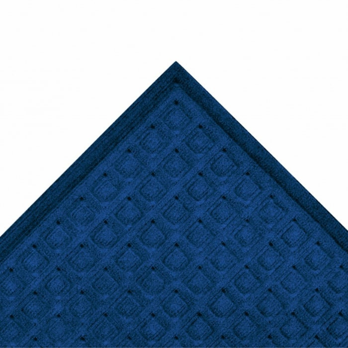 152S0035BU 3 x 5 ft. Waffle CTE Moisture & Scraper Entrance Floor Mat, Blue