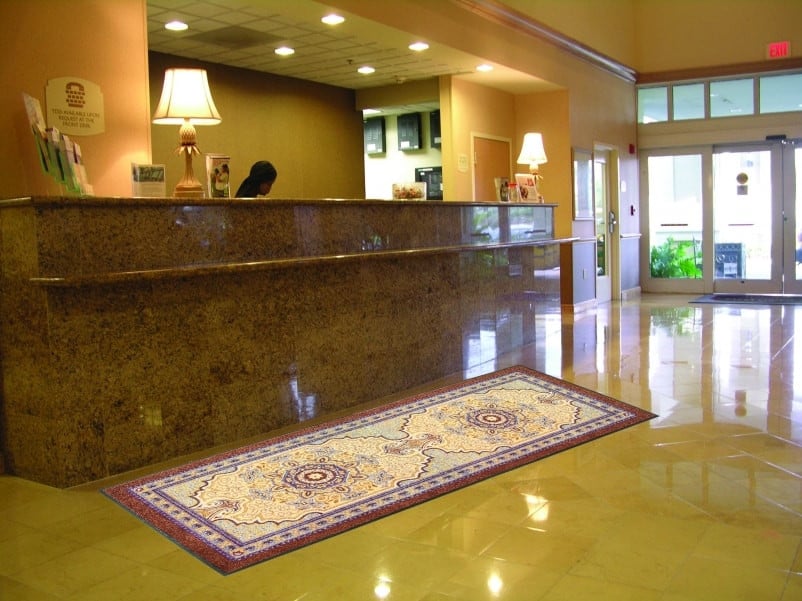 170S0058BR 5 x 8 ft. Orientrax Water Absorbing Entry Floor Mat, Mocha