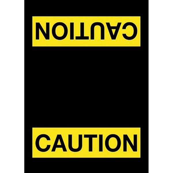 194SCA35BL 3 x 5 ft. Caution Vertical Floor Mat, Black