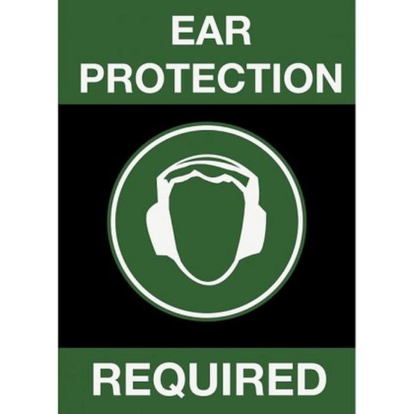 194SEP35BL 3 x 5 ft. Ear Protection Required Floor Mat, Black