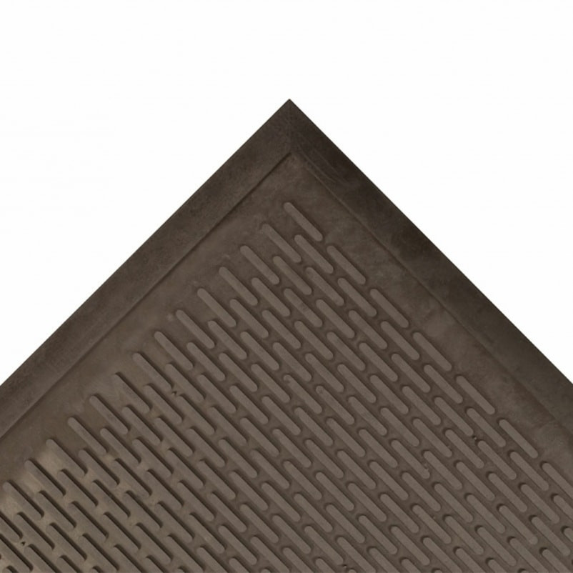 NoTrax 340S0046BL Soil Guard Entrance Floor Mat, 4' x 6', 1/4 Thick, Black