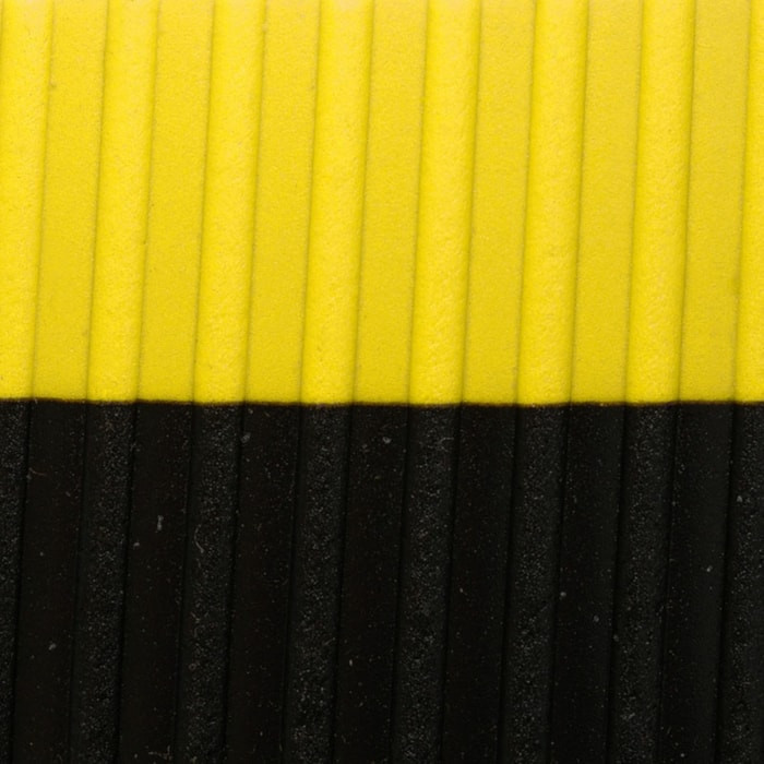 406S0036BY 3 x 6 ft. Razorback with Dyna-Shield Anti-Fatigue Floor Mat, Black & Yellow