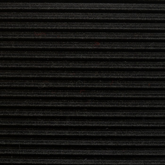 Antifatigue Mat, 6 ft. L x 3 ft. W, 1/2" Thickness, Closed Cell PVC Foam, Corrugated, Black