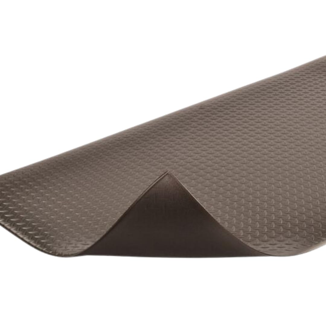 418S0235BL 0.37 in. x 3 x 5 ft. Diamond Tred Floor Mat, Black