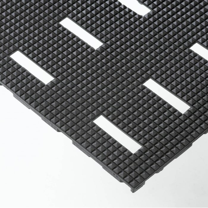 420S0048BL 4 x 8 ft. Cushion-Dek Anti Slip Floor Mat, Black