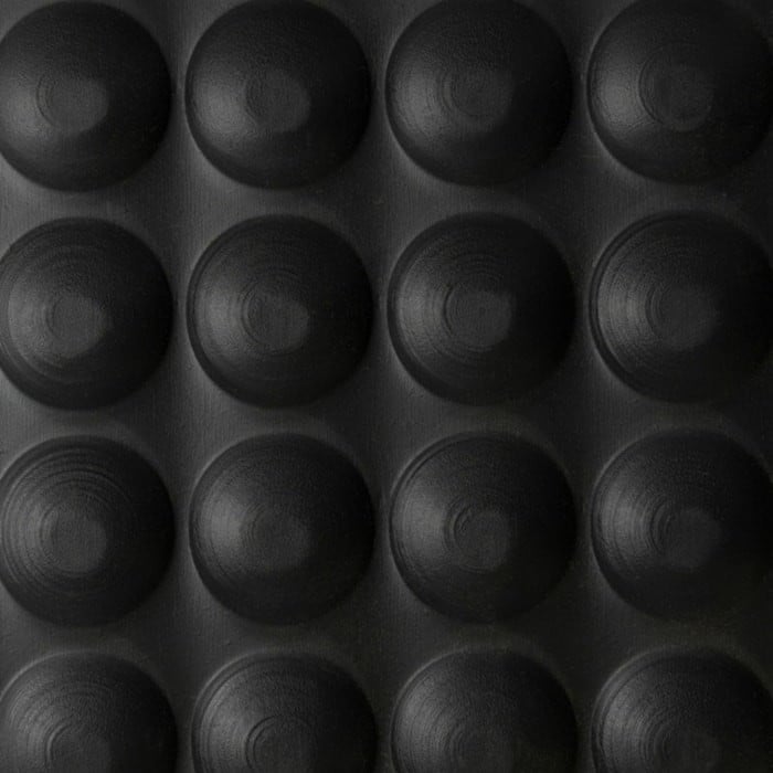 482R0024BL 2 x 72 ft. Bubble Trax Anti-Fatigue Floor Mat, Black