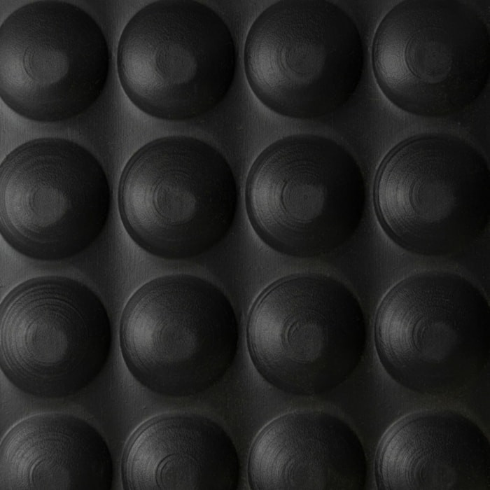Antifatigue Mat, 3 ft. L x 2 ft. W, 1/2" Thickness, Vinyl, Bubble Top, Black