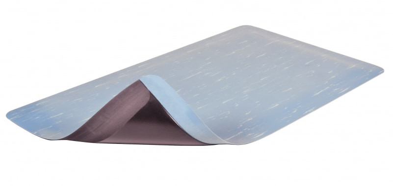 511S0312BU 3 x 12 ft. Marble-Tuff Anti Fatigue Floor Mat, Blue