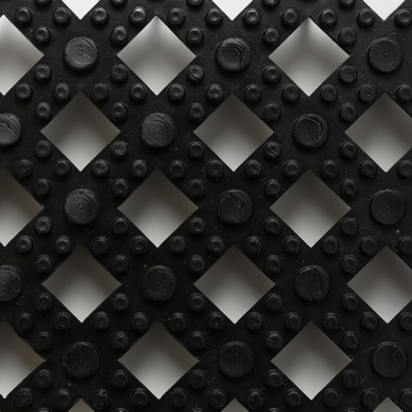 523STL24BL 12 x 12 in. Modular Lok-Tyle Interlocking Floor Mat, Black - Pack of 24