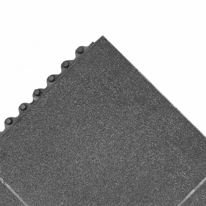 616S0033BL 3 x 3 ft. Co-Nex Anti Fatigue Floor Mat, Black