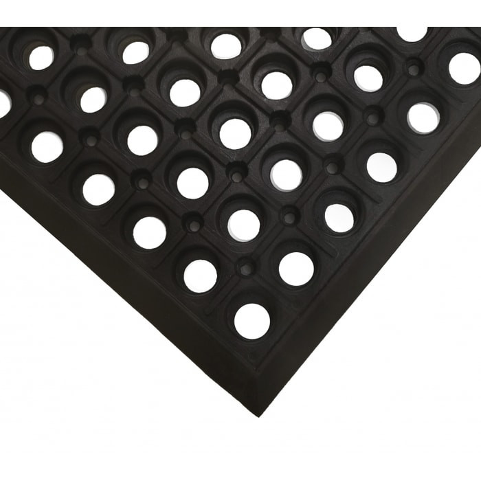 619S0320BL 3 x 20 ft. Drain Lite Floor Mat, Black