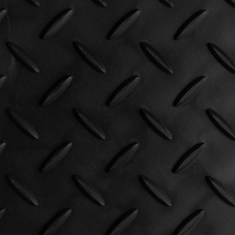 621S4272BL 42 x 72 in. Diamond Flex-Lok Solid Interlocking Floor Mat, Black