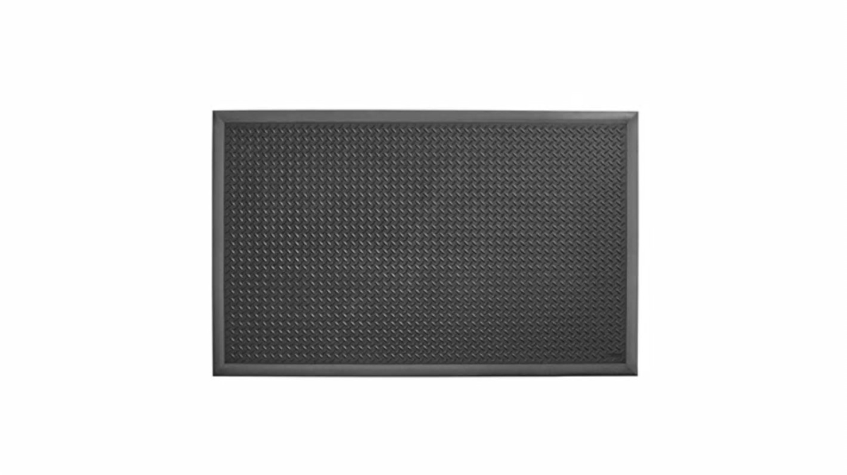 646S4064BL 40 x 64 in. Diamond Flex Niru FR Floor Mat, Black