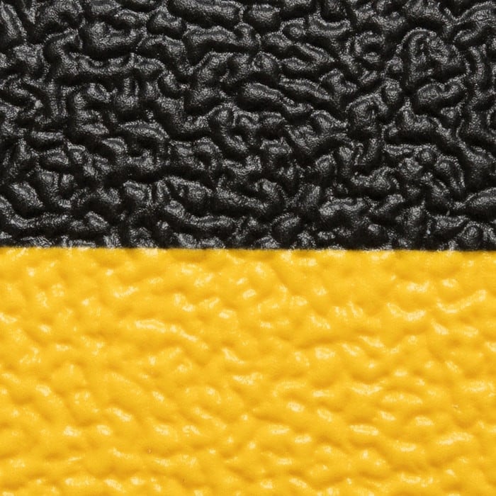 825S0035BY 3 x 5 ft. Cushion-Stat with Dyna-Shield Anti-Fatigue Floor Mat, Black & Yellow