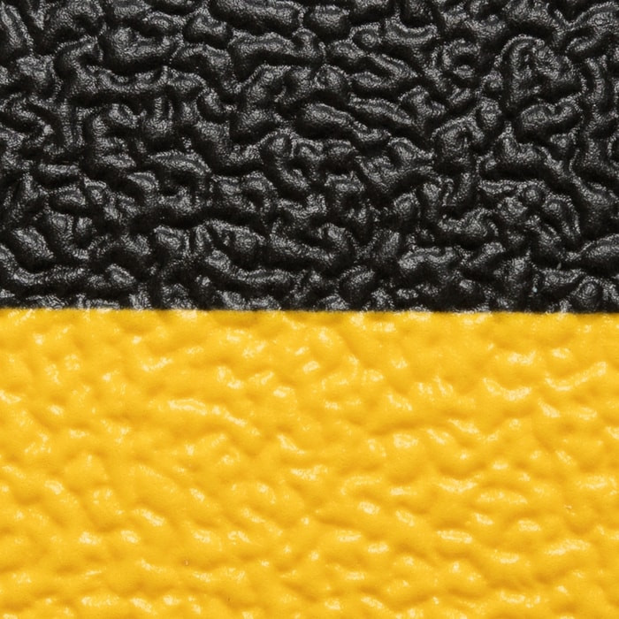 825S0310BY 3 x 10 ft. Cushion-Stat with Dyna-Shield Anti-Fatigue Floor Mat, Black & Yellow