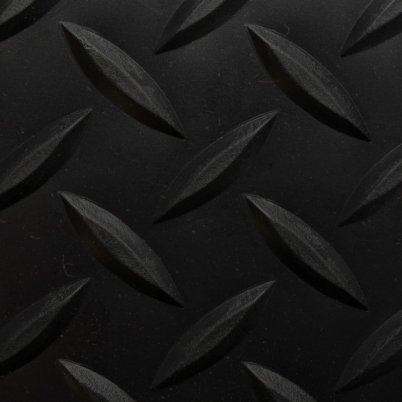 831R0475BL 4 x 75 ft. Switchboard Matting Diamond Floor Mat, Black