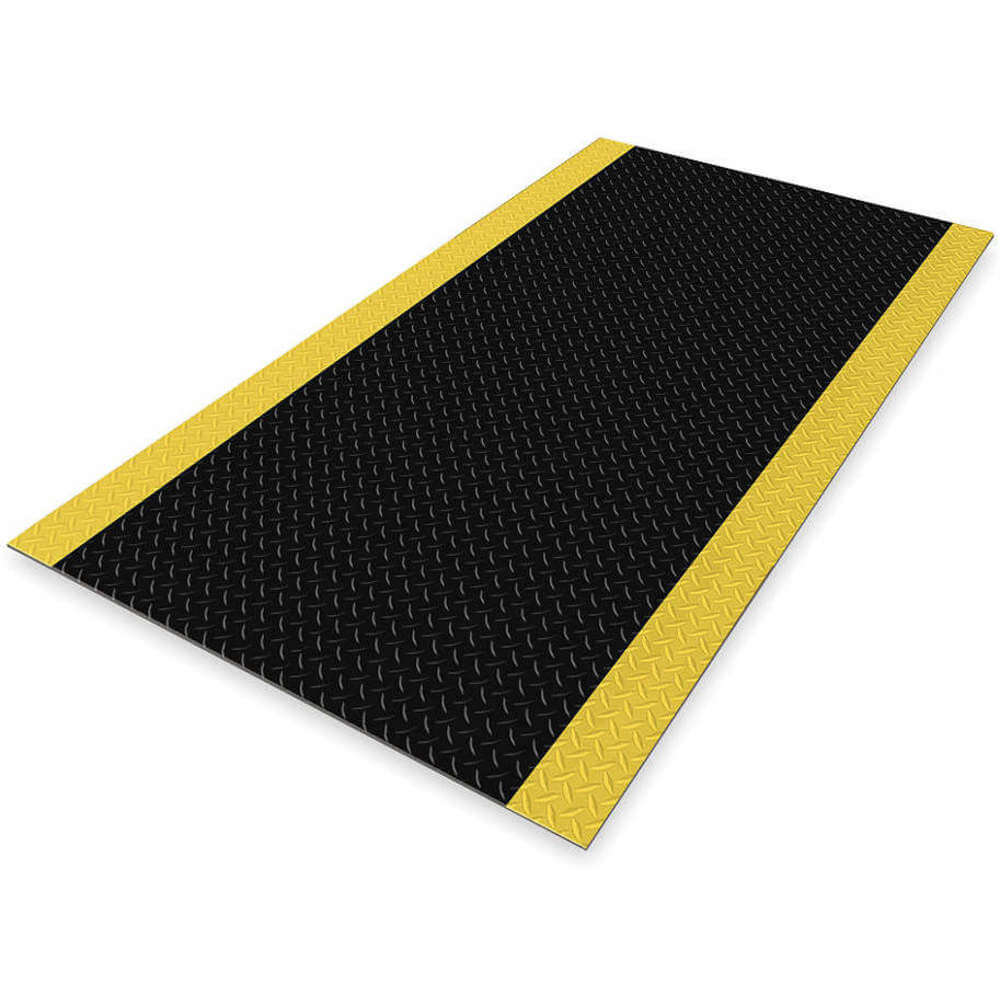 831S0035BY 3 x 5 ft. Diamond Switchboard Floor Mat, Black & Yellow