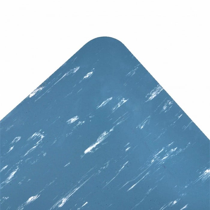 970S0023BU 2 x 3 ft. Marble Sof-Tyle Grande Anti-Fatigue Floor Mat, Blue
