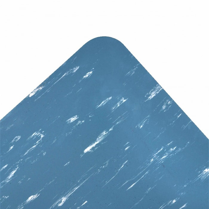 970S0035BU 3 x 5 ft. Marble Sof-Tyle Grande Anti-Fatigue Floor Mat, Blue