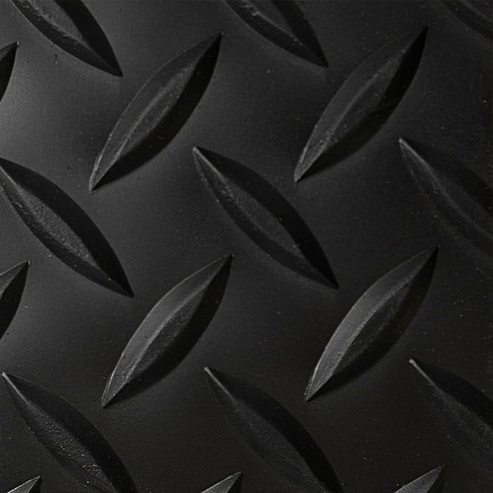 979S0312BL 3 x 12 ft. Saddle Trax Anti-Fatigue Floor Mat, Black