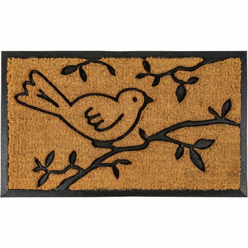 C04S1830BC 18 x 30 in. Coir & Rubber Molded Door Mat, Bird